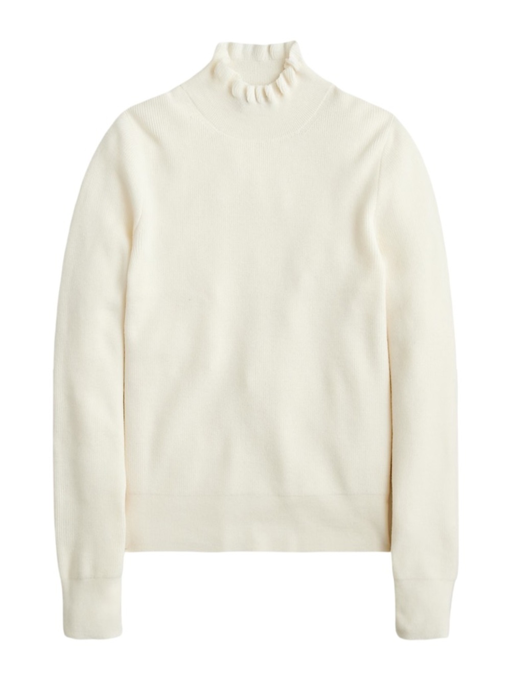 J. Crew - Cream Mock Neck Women's Sweater